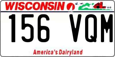 WI license plate 156VQM