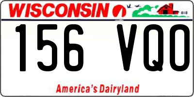 WI license plate 156VQO