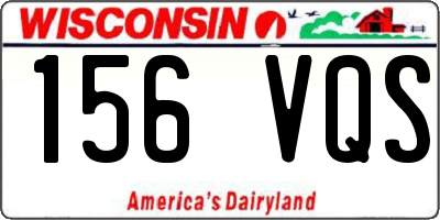 WI license plate 156VQS