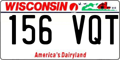 WI license plate 156VQT