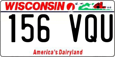 WI license plate 156VQU