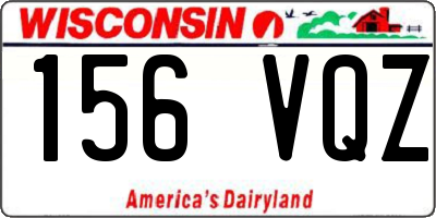 WI license plate 156VQZ