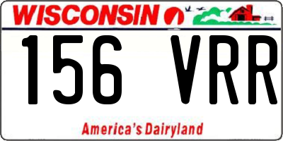 WI license plate 156VRR