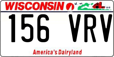 WI license plate 156VRV