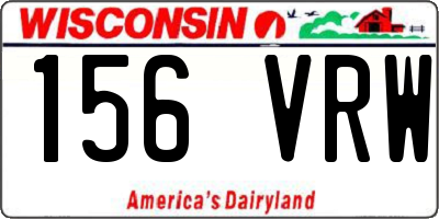 WI license plate 156VRW