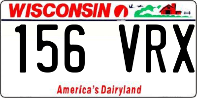 WI license plate 156VRX