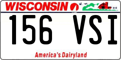 WI license plate 156VSI