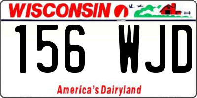 WI license plate 156WJD