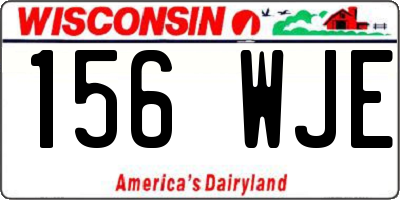 WI license plate 156WJE
