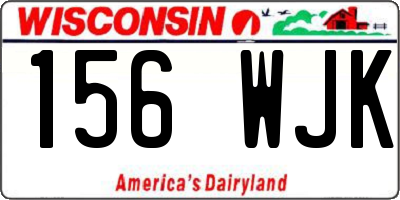 WI license plate 156WJK