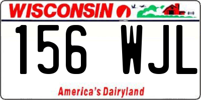 WI license plate 156WJL