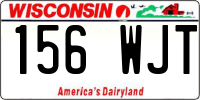 WI license plate 156WJT