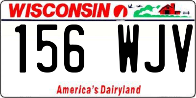 WI license plate 156WJV
