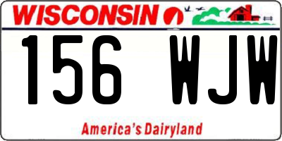 WI license plate 156WJW