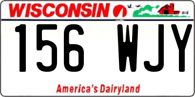 WI license plate 156WJY