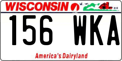 WI license plate 156WKA