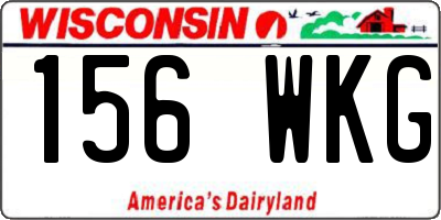 WI license plate 156WKG