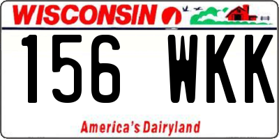 WI license plate 156WKK