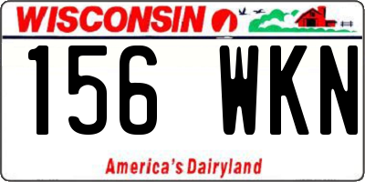 WI license plate 156WKN