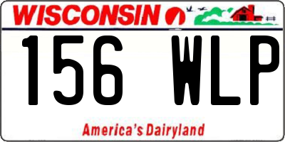 WI license plate 156WLP