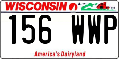 WI license plate 156WWP