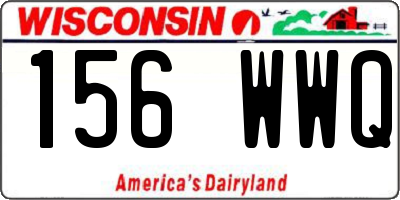 WI license plate 156WWQ
