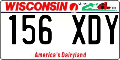 WI license plate 156XDY