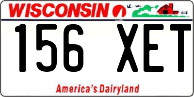 WI license plate 156XET