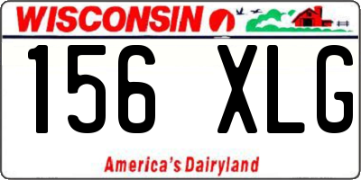 WI license plate 156XLG