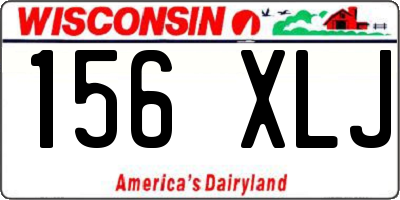 WI license plate 156XLJ