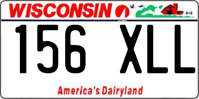 WI license plate 156XLL