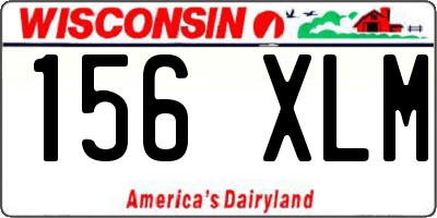 WI license plate 156XLM