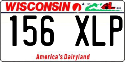 WI license plate 156XLP