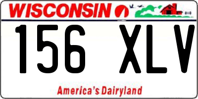 WI license plate 156XLV