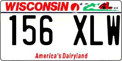 WI license plate 156XLW
