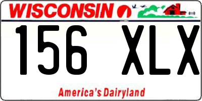 WI license plate 156XLX