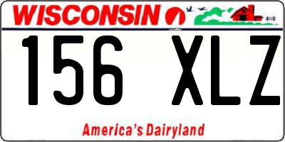 WI license plate 156XLZ