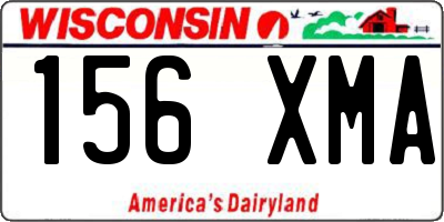 WI license plate 156XMA