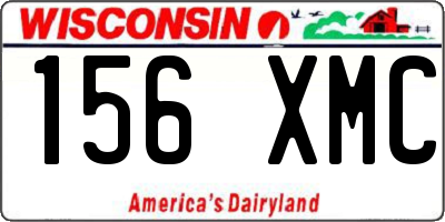 WI license plate 156XMC