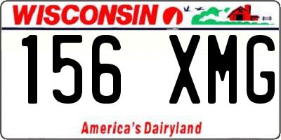 WI license plate 156XMG
