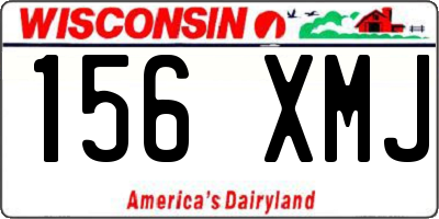 WI license plate 156XMJ