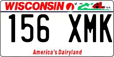WI license plate 156XMK