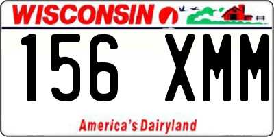 WI license plate 156XMM