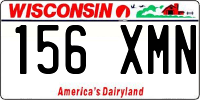 WI license plate 156XMN