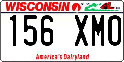 WI license plate 156XMO