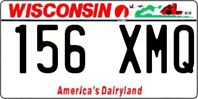 WI license plate 156XMQ