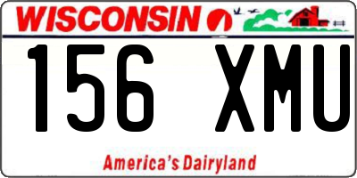 WI license plate 156XMU