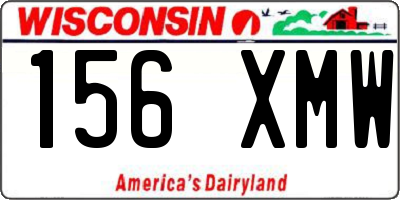 WI license plate 156XMW