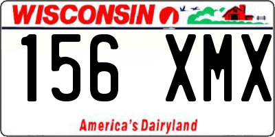 WI license plate 156XMX