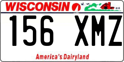 WI license plate 156XMZ